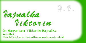 hajnalka viktorin business card